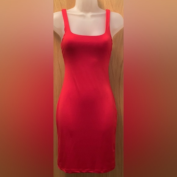 TWO Shein BodyCon Dresses 2 DRESSES!! Red N Black XS - Picture 3 of 13